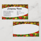 楕円形 – チューリップ海III 名刺 (正面/裏面)