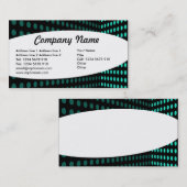 楕円形 – トーンコーナー – アクア 名刺 (正面/裏面)