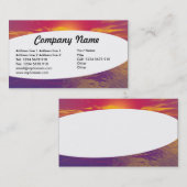 楕円形 – トーンコーナー – サンライズサンセット 名刺 (正面/裏面)