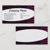 楕円形 – トーンコーナー – ホットピンク 名刺 (正面/裏面)