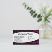 楕円形 – トーンコーナー – ホットピンク 名刺 (スタンド正面)