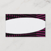 楕円形 – トーンコーナー – ホットピンク 名刺 (裏面)