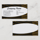 楕円形 – トーンコーナー – 琥珀 名刺 (正面/裏面)