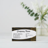 楕円形 – トーンコーナー – 琥珀 名刺 (スタンド正面)