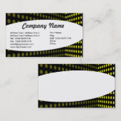 楕円形 – トーンコーナー – 黄色 名刺 (正面/裏面)