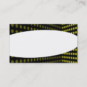 楕円形 – トーンコーナー – 黄色 名刺 (裏面)