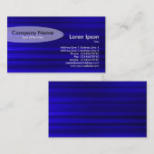 楕円形-ブラシをかけられた青II 名刺 (正面/裏面)