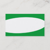 楕円形 - 草緑色 名刺 (裏面)