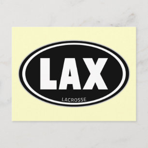 楕円形 – 黒 ポストカード