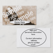 楕円形Comp単にカード 名刺 (正面/裏面)