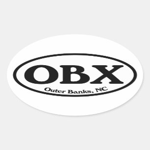 楕円形OBXの外銀行 楕円形シール