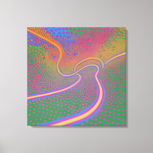 楕円曲線及び均一分散法 キャンバスプリント (正面)