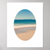 楕円縁ど縦写真付き8"x 10" ポスター (正面)