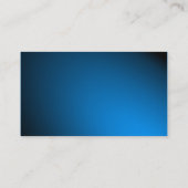 楕円 – スポットライトの中青 名刺 (裏面)