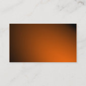 楕円 – スポットライト付きオレンジ 名刺 (裏面)