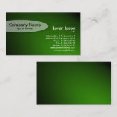 楕円 – スポットライト付き緑 名刺 (正面/裏面)