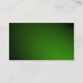 楕円 – スポットライト付き緑 名刺 (裏面)