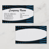 楕円 – トーンコーナー – 青 名刺 (正面/裏面)