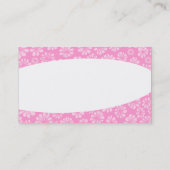 楕円 – ピンクフローラ 名刺 (裏面)