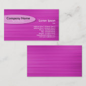 楕円 – ブラシ付きマゼンタ 名刺 (正面/裏面)