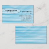 楕円 – 波型ブルー 名刺 (正面/裏面)