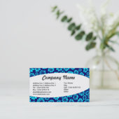 楕円 – 青のシェードフローラ 名刺 (スタンド正面)