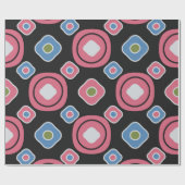 楕円gの抽象芸術を持つシームレスなパターン ラッピングペーパー (フラット)