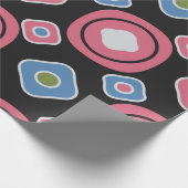 楕円gの抽象芸術を持つシームレスなパターン ラッピングペーパー (角)