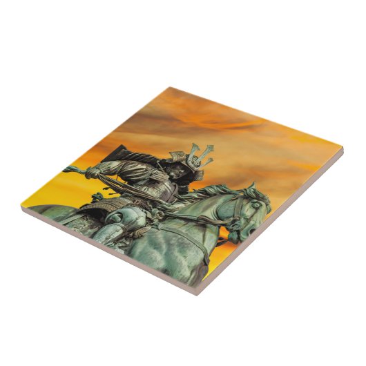 楠木正成像 タイル (側面)