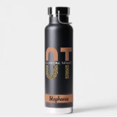 業カスタムセラピストの謝礼ギフト ウォーターボトル (左面)