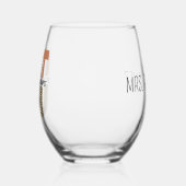 業カスタムセラピストの謝礼ギフト ステムなしワイングラス (右)