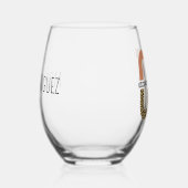 業カスタムセラピストの謝礼ギフト ステムなしワイングラス (左)