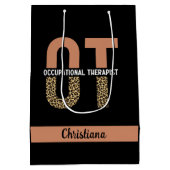 業カスタムセラピストの謝礼ギフト ミディアムペーパーバッグ (裏面)