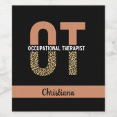 業カスタムセラピストの謝礼ギフト ワインラベル (シングルラベル)