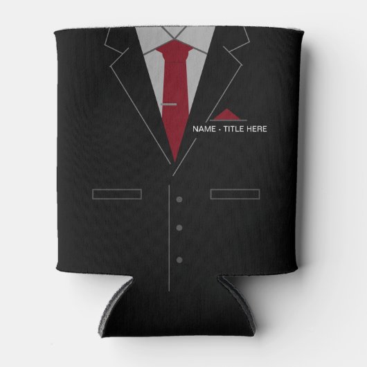 業務おもしろいクーラーボックスと名前をカスタムする文字 缶クーラー (正面)