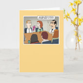 業務おもしろい会議誕生日 カード (黄色い花)