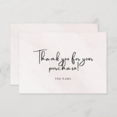 業務のスクリプト サンキューカード (正面/裏面)