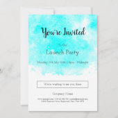 業務の立ち上げパーティの招待状テンプレート 招待状 (正面)