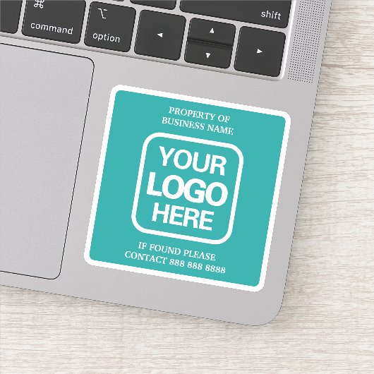 業務の財産 | ティール | 白いロゴ シール (詳細)