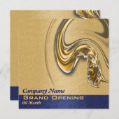 業務の開始、開始、機能、パーティー 招待状 (正面/裏面)