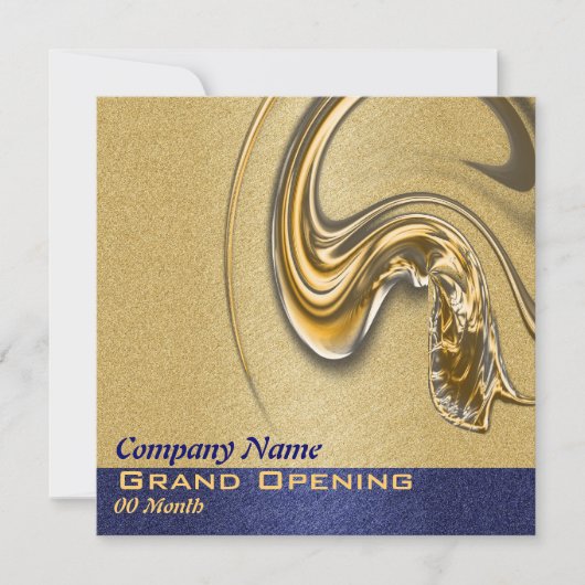 業務の開始、開始、機能、パーティー 招待状 (正面)