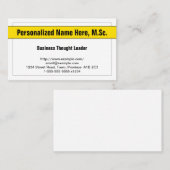 業務はっきりした主考え名刺 名刺 (正面/裏面)