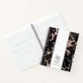 業務エレガントモノグラムの ノートブック (内部)
