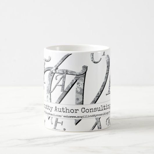 業務エレガントレタリングカスタム コーヒーマグカップ (中央)