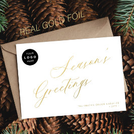 業務エレガントロゴのスクリプ企業のト 箔シーズンカード