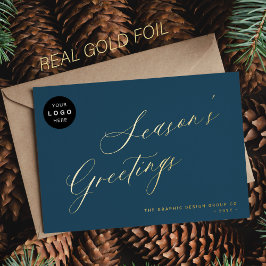 業務エレガントロゴのスクリプ企業のト 箔シーズンカード