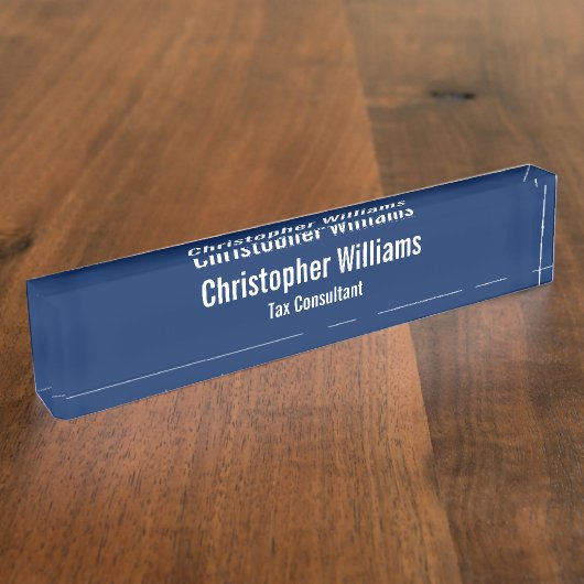 業務エレガント企業の室の役職 デスクネームプレート (側面)