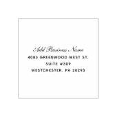 業務エレガント名のシンプル差出人住所 ラバースタンプ (インプリント)