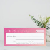 業務エレガント美しいサロンかわいらしピンクグラデーション (スタンド正面)