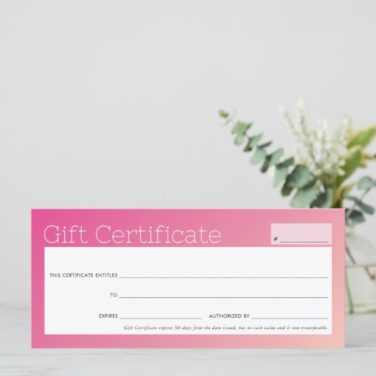 業務エレガント美しいサロンかわいらしピンクグラデーション (スタンド正面)